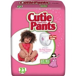 Prevail  Cuties Training Pants for Girls, 3T-4T, 32 to 40 lb, Elastic Waistband, Comfortable - Qty: PK of 23 EA