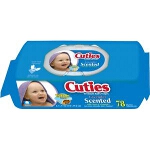 Cuties Baby Wipes Quilted Soft Pack - Qty: PK of 78 EA