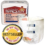 Tranquility ATN All-Through-The-Night Disposable Briefs ( Extra Large XL Size 56