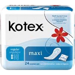 Kotex Maxi Pads Regular - BG of 24 EA
