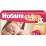 Huggies  Little Snuggers Diaper Newborn - BG of 36 EA