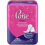 Poise Hourglass Shape Pads Moderate Absorbency - BG of 54 EA