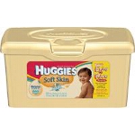 Huggies  Soft Skin Baby Wipe Pop-up Tub, Pleasant, Fresh Scented, Alcohol-free - PK of 64 EA