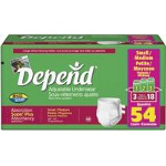 Depend  Adjustable Super Plus Absorbency Underwear Small/Medium, 25