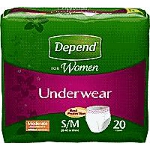 Depend  Extra Absorbency Women Underwear Small/Medium, 28