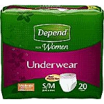 Depend  Extra Absorbency Women Underwear Small/Medium, 28