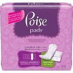 Poise Ultra Plus with Side Shields, Maximum Long - PK of 39 EA