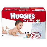 HUGGIES Snug & Dry Disposable Diapers Size 4 - BG of 31 EA