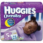 Huggies  Overnite Diaper Size 5, Jumbo, Unique, Unisex - PK of 23 EA