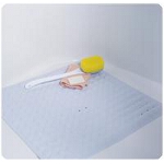 Mabis DMI Healthcare No-skid Cushioned Shower Mat with Drainage Holes, 23-5/8