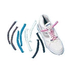 Sammons Preston Spyrolaces Shoelaces, White, Elastic, Tight and Comfortable - PR of 2 EA