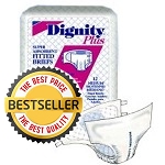 Dignity Premium Pull Ups Adult Diaper Medium-Large 10 Pcs, Waist Size 24”-  53”, 