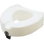 Medline Industries Guardian Locking Raised Toilet Seat 250 lb, 18