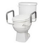 Carex  Toilet Seat Elevator with Handles for Elongated Toilets, 3-1/2