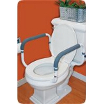 Carex  Toilet Support Rail, Width Between Arms: 16