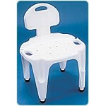 Carex  Adjustable Composite Bath and Shower Seat with Back, 25-1/4