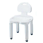 Carex  Universal Bath Bench with Back White, 21