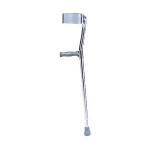 Adult Steel Forearm Crutches, 300lb Weight Capacity, Fits Patients 5'0