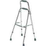 Medline Industries Guardian  SideStepper Adult Dual Grip Premium Hemi-Walker Cane, Brite, 19