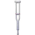 Medline Industries Guardian  Red Dot  Standard Adult Push-button Auxiliary Crutches 44