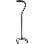 Carex Health Brands Extra Bariatric Quad Cane Small Black, 30