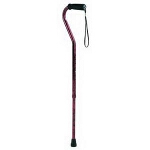 Carex Health Brands Designer Offset Cane Red, 31