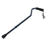 Carex Health Brands Designer Offset Cane Blue, 31