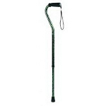 Carex Health Brands Designer Offset Cane Green, 31