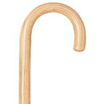 Carex Health Brands Round Wood Cane Natural 36