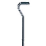 Carex Health Brands Adjustable Offset Cane Silver, 29