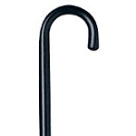 Carex Health Brands Round Wood Cane Black 36