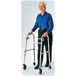 Carex Health Brands Swivel Wheels Walker with Glides 20-1/2