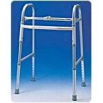 Carex Health Brands Single-button Folding Walker without Wheels 21