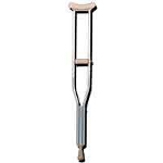 Carex Health Brands Push-button Aluminum Crutches Adult, 45