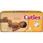 Prevail  Cuties Baby Diaper Size 1, 8 to 14 lb - Qty: BG of 50 EA