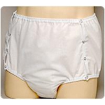 CareFor One Piece Snap-on Brief with Water-proof Safety Pocket Medium 30