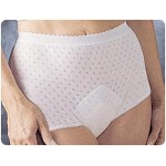 HealthDri Washable Women's Heavy Bladder Control Panties 6 Size, White, Holds 2.5Oz, 26
