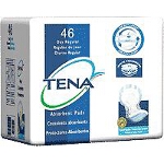 TENA  Regular Day Pad, Blue, Latex-free - Qty: PK of 46 EA